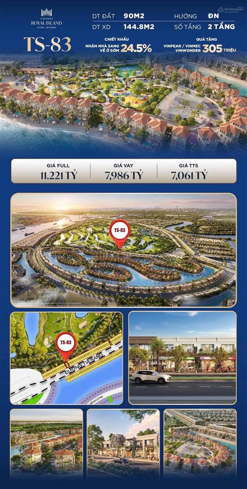 Căn shophouse rẻ nhất vinhomes vũ yên  hải phòng