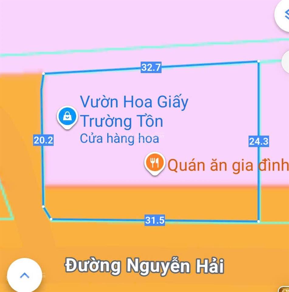 Bán đất vàng đường nguyễn hải dt 757m2  100m2 thổ cư  mặt tiền kinh doanh giá 25 tỷ  an phước
