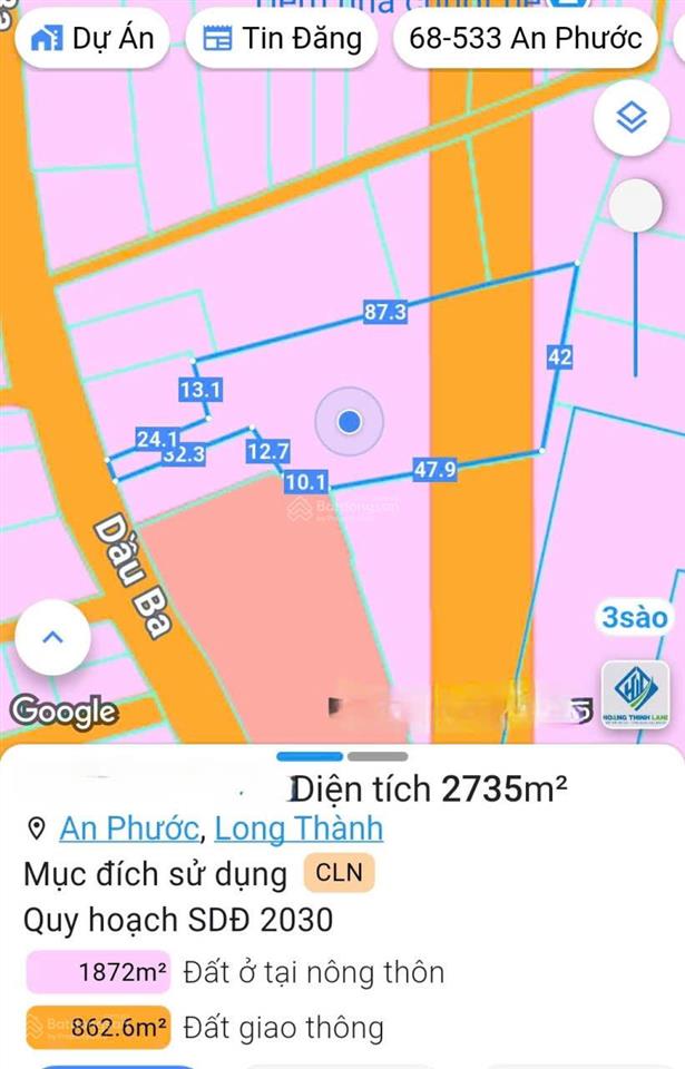Bán đất tặng biệt thự sân vườn  dt 2840m2, full nội thất cao cấp  giá 13,5 tỷ  an phước