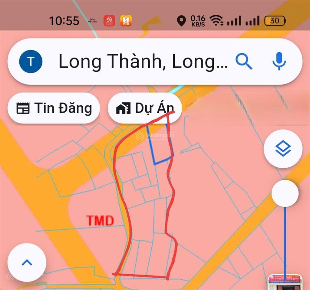 Đất thương mại dịch vụ sân bay dt 10184,8m2, 4,5 tr/m  2 mặt tiền rộng khủng sát cổng sân bay