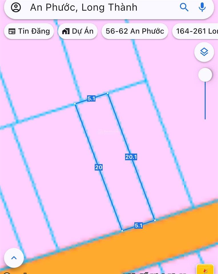 Đất mặt tiền kinh doanh  2 sẹc lê duẩn full thổ cư 101m2 giá 3,4 tỷ  an phước  long thành
