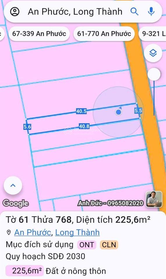 Đất hẻm k+ lê duẩn  an phước long thành  giá 17 tỷ 705,4m2 | 300m2 thổ cư | ngang 17,5m