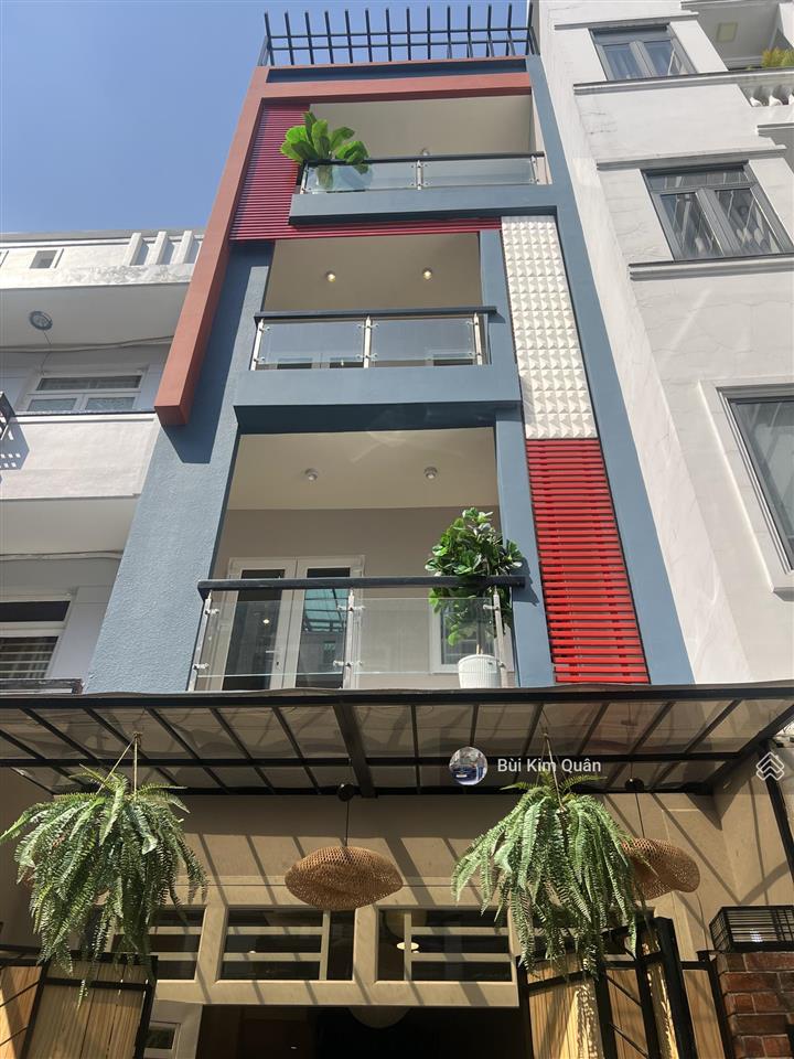 Nhà 4 tầng nở hậu hẻm ô tô 5m phạm văn chiêu, p.14 gò vấp gần emart phan huy ích