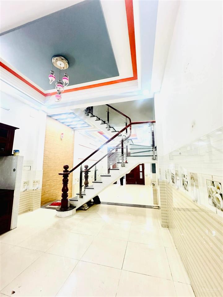 Quốc lộ 1a  bình tân  hẻm nhựa xe tải quay đầu  65,6m2  4 tầng  shr  hoàn công  6,15 tỷ