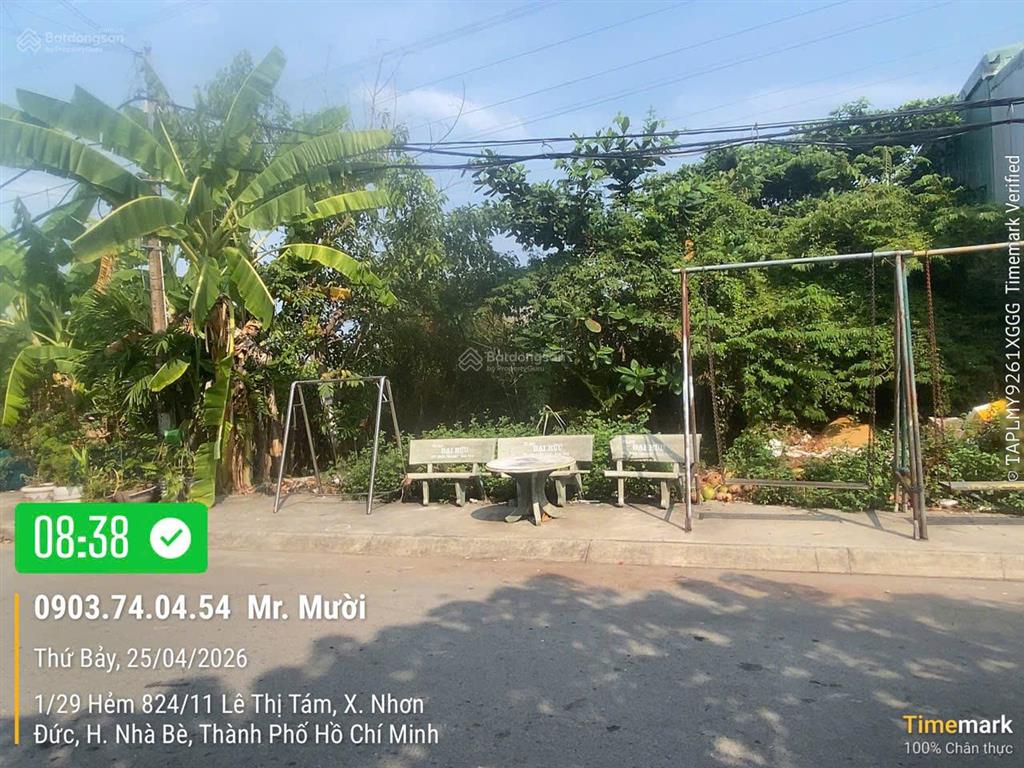 Dt 6,3x16(100m2) mặt tiền đường nhựa 12m, kdc nguyễn bình  giá 5 tỷ