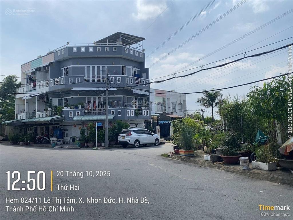 Dt 6,3x16(100m2) mặt tiền đường nhựa 12m, kdc nguyễn bình  giá 5 tỷ
