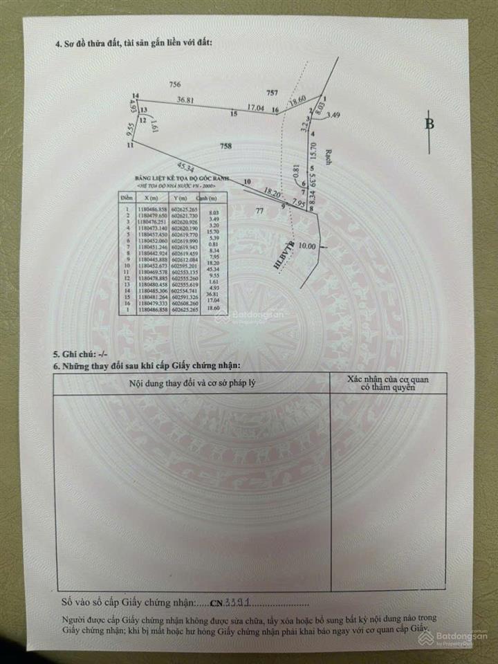 Bán gấp đất nông nghiệp nhơn đức dt 4.338,5m2  giá 1tỷ/1000m2