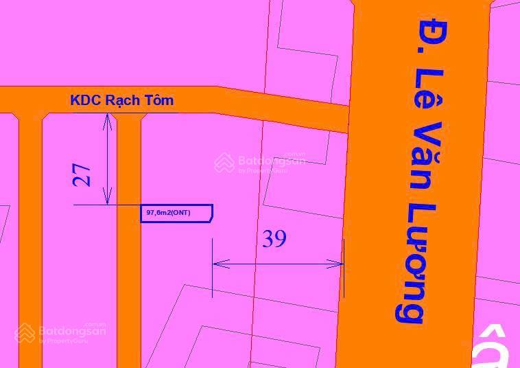 Rẻ nhất kdc rạch tôm dt 97,6m2  giá 3,7tỷ