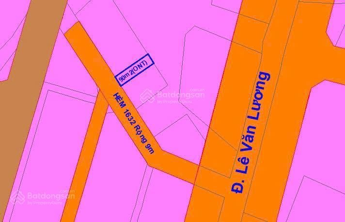 Dt 90m² đường nhựa 9m, cách lê văn lương chỉ 50m  giá 4,5 tỷ