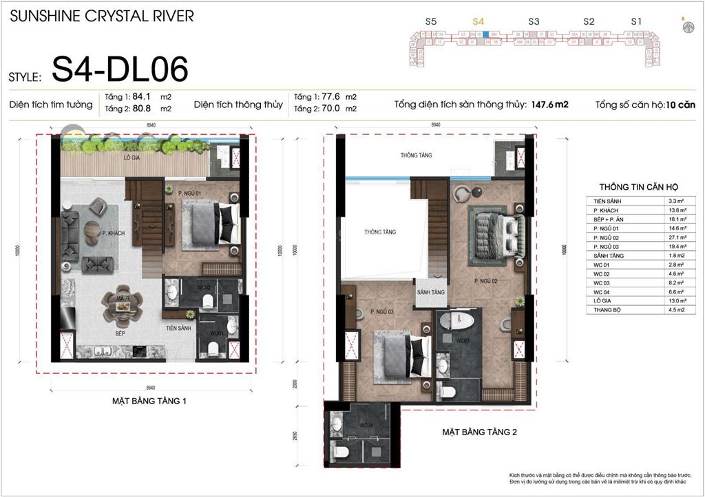 Chuyển nhượng căn 143m2 duplex 3 p ngủ 4 wc tầng trung cao view sông giá 16.9 tỷ cam kết còn hàng