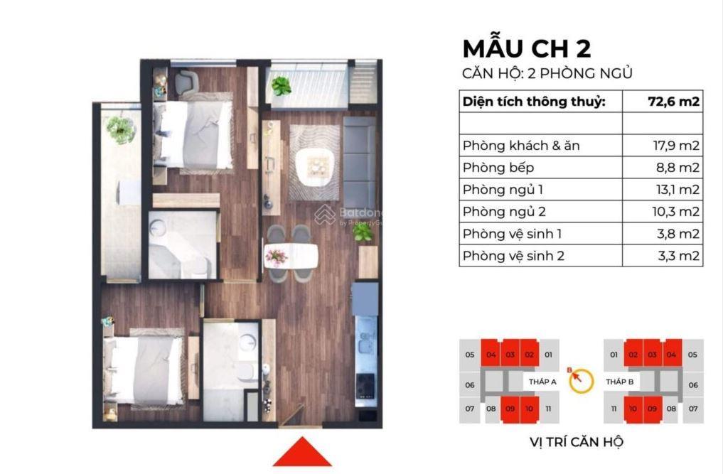 Cho thuê chung cư cao cấp tòa the charm, tòa kepler các mẫu căn 2pn giá 11tr ntcb