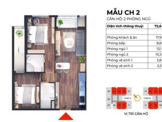 Cho thuê chung cư cao cấp tòa the charm, tòa kepler các mẫu căn 2pn giá 11tr ntcb