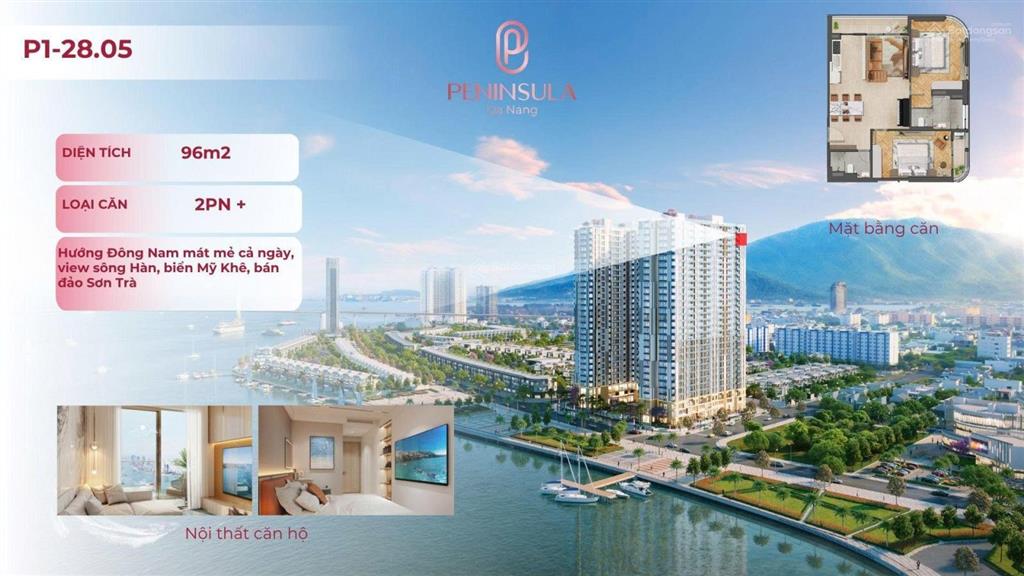 Cực hiếm căn góc view trực diện sông hàn diện tích lớn peninsula đà nẵng giá tốt nhất thị trường