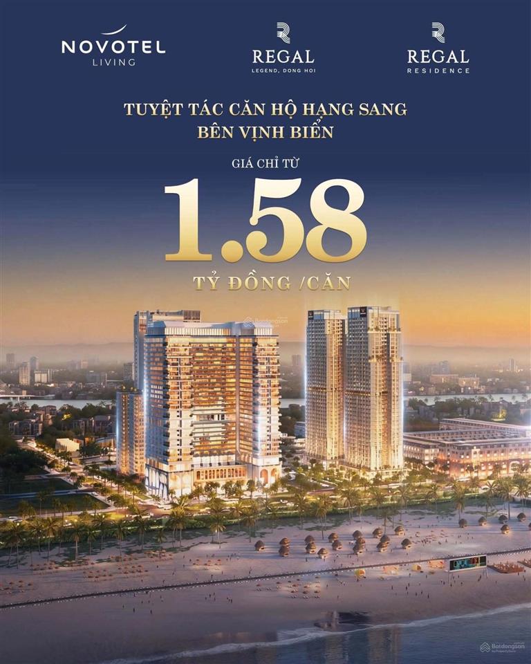 Regal residence & novotel living công bố mức giá khởi điểm chỉ từ 1,58 tỷ đồng