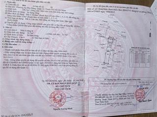 Bán đất mặt tiền hẻm 145 4x28=109m thổ 103.8m , đường 7m dự phóng 16m thông ra sông sài gòn