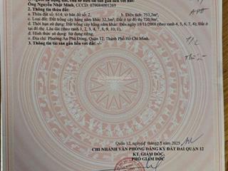 Bán đất 1 sẹc an phú đông 25, diện tích 10x55m =732m2 thổ 711m2 đường bê tông 6m sổ riêng