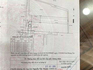 Bán đất góc 3 mặt tiền hẻm 423 đường vườn lài, giá 8.8 tỷ diện tích 87.3m2 đường 12m thông