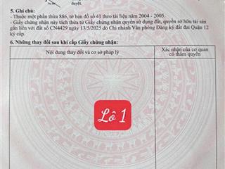 Bán đất hẻm 94// .đường vườn lài , phường an phú đông quận 12 4 x 24.9m thổ cư 98.9m giá 6.4 tỷ
