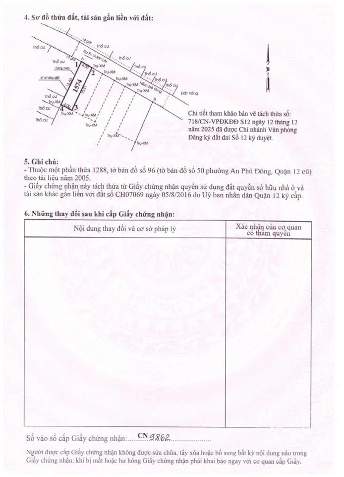 Bán đất hẻm 140/98 đường vườn lài phường an phú đông tphcm 4 x 15.5m  thổ cư 61.5m giá 5.25 tỷ tl