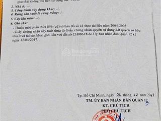 Bán đất mặt tiền hẻm 92 đường vườn lài, phường an phú đông diện tích 5 x 38m = giá 8,5 tỷ
