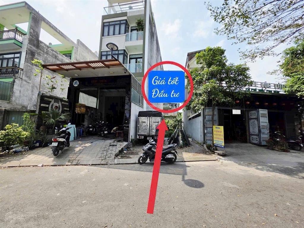 Bán đất mặt tiền rạch gần công an phường an phú đông dt  112,5 m2 (5 x 23) full thổ giá 7.7 tỷ