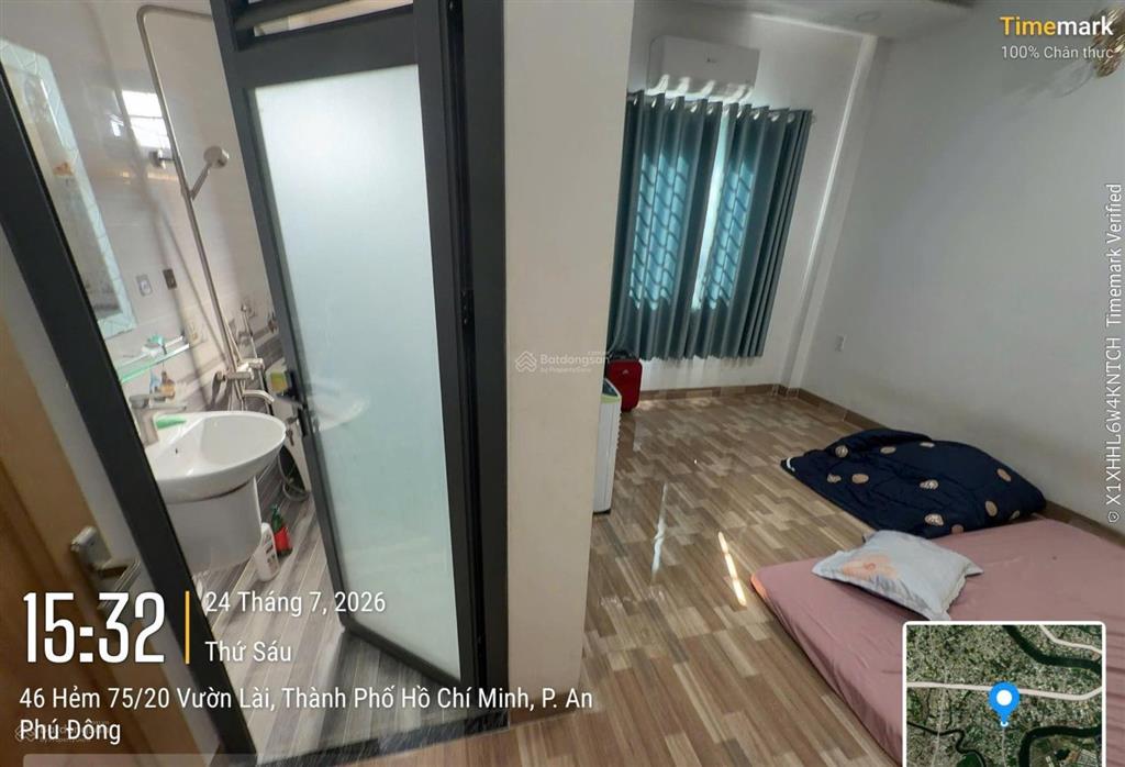 Bán nhà 3 lầu hẻm 105 vườn lài  có 4 phòng ngủ  1 phòng thờ  sân thượng 4.6x12 giá 6.8 tỷ tl