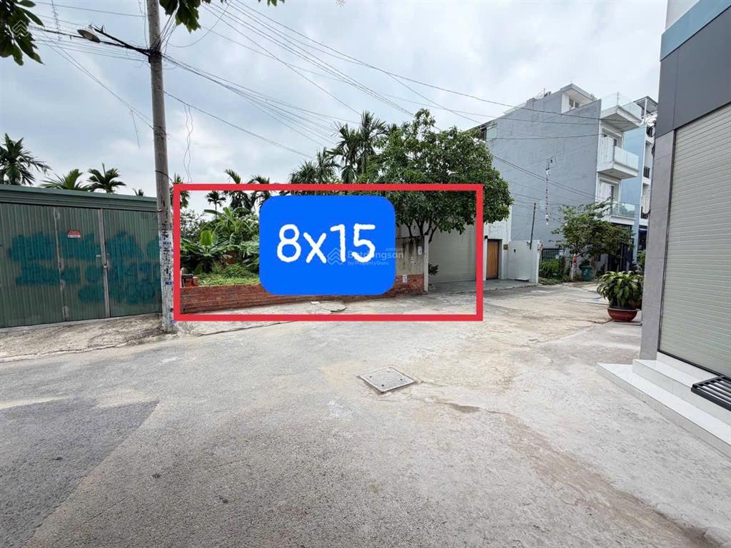 Bán đất 1 sẹc hẻm 140 vườn lài, đối diện trường mầm non sơn ca 8 đi vào 8x15=125.4m2 giá 9.9 tỷ