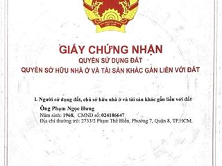 Cần tiền bán gấp nên hạ giá. bán đất mặt tiền hẻm 301 vườn lài 124,9m2 thổ cư 104m2 (5x20,8m)