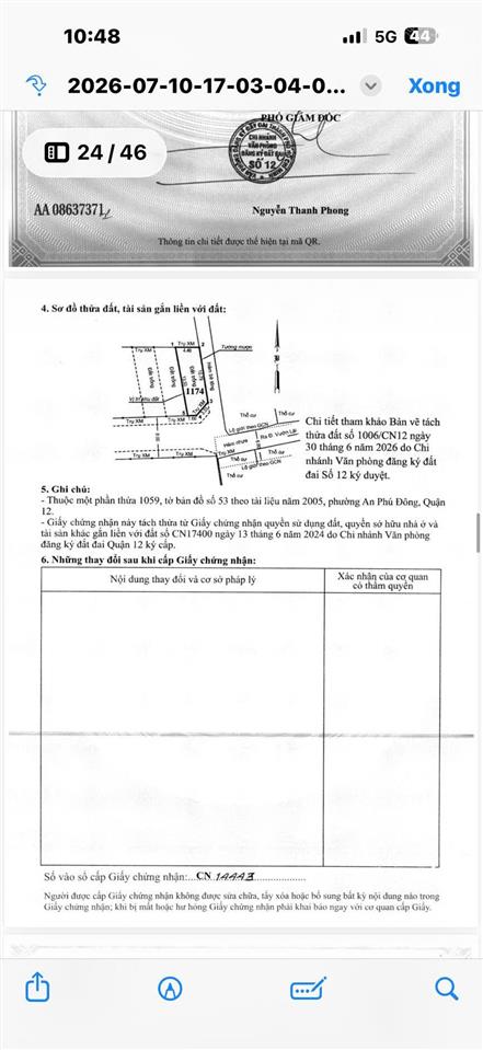 Bán đất 1/ hẻm 190 vườn lài, phường an phú đông, quận 12, tphcm diện tích 60.8m2 (4x15.2m)