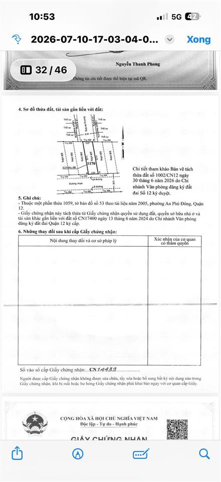 Bán đất 1/ hẻm 190 vườn lài, phường an phú đông, quận 12, tphcm diện tích 60.8m2 (4x15.2m)