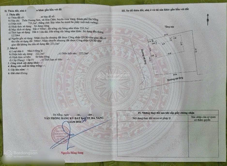 Chủ gửi bán biệt thự sân vườn 2 mt tại dương sơn  hòa xuân siêu rộng mát mẻ cả ngày