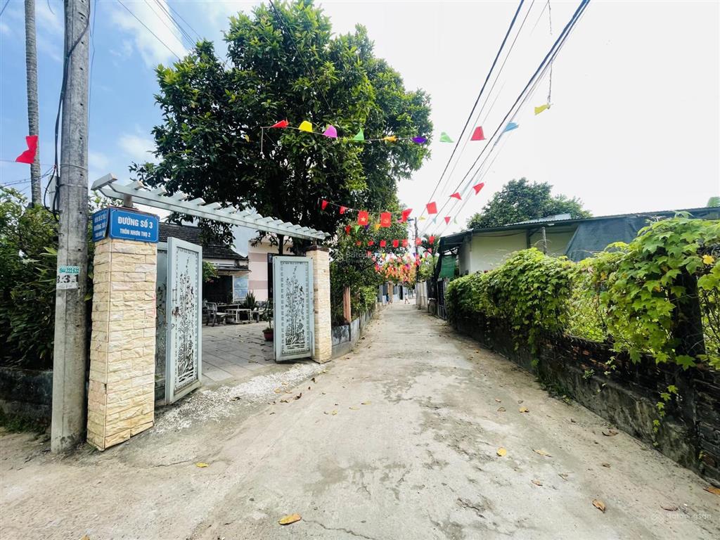 Bán lô đất 2 mt nhơn thọ 2  hoà xuân cách quốc lộ 1a 100m2 gần trung tâm y tế hoà phước