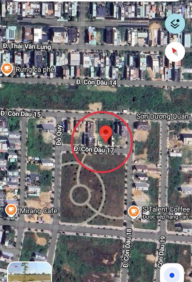 Bán lô đất view công viên đường cồn dầu 17, gần cầu hòa xuân