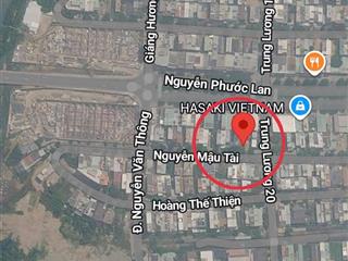 Bán lô đất đường nguyễn mậu tài, đối lưng đường nguyễn phước lan, gần cầu hòa xuân