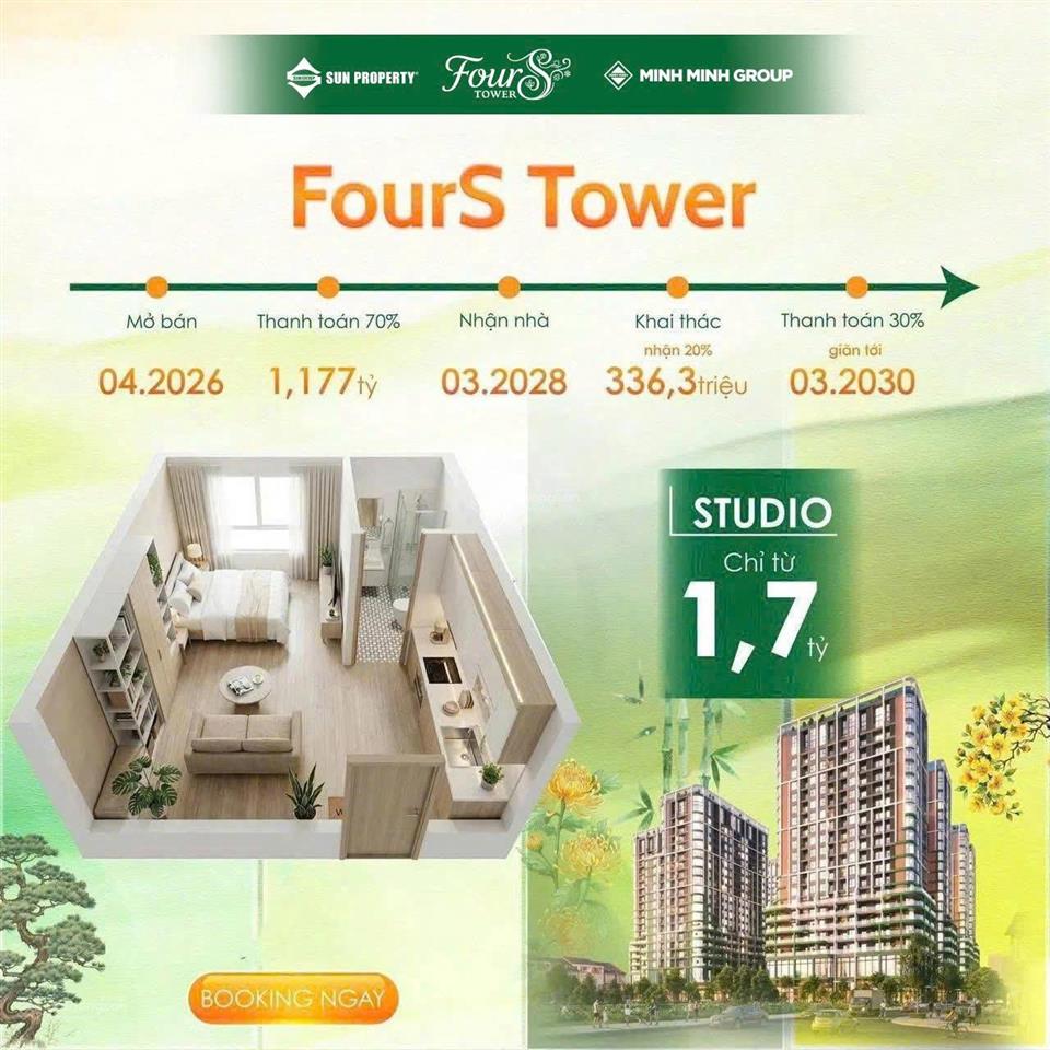 Căn hộ four  s tower  giao lộ nguyễn phước lan x minh mạng sản phẩm của tập đoàn sun group