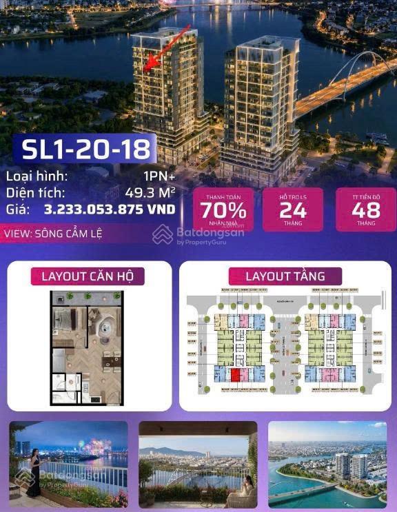 Slight tower ra mắt 2 căn 1pn+ tầng 20 giá tốt tại thị trường đà nẵng hiện nay