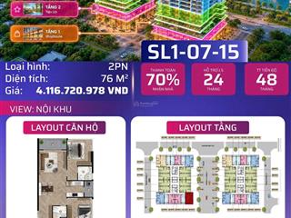 Căn góc 2 pn giá hời của da slight hòa xuân