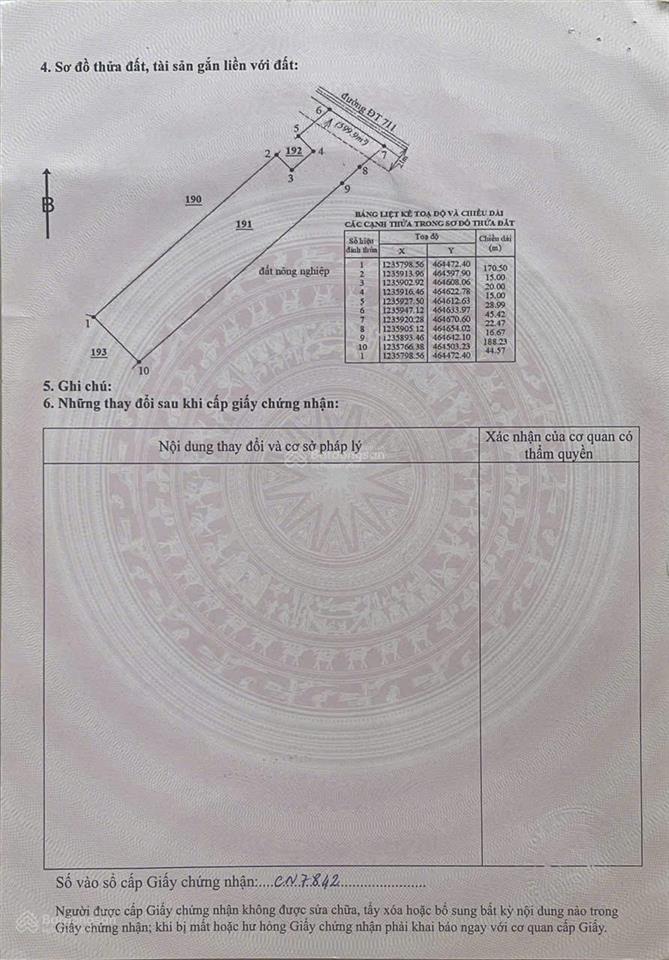 40.000m2 300m2 thổ mặt tiền 176m2 ql711 thuận hòa lâm đồng sổ riêng, sang tên ngay, giá 36,9 tỷ
