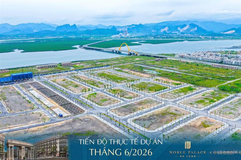Đất nền đã sổ đỏ lâu dài từng lô, vị trí kề biển, giá chỉ từ 3,2 tỷ / lô tại noble palace hạ long