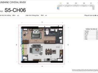 Bán dự án noble crystal tây hồ, căn hộ 1 ngủ, view sunshine city