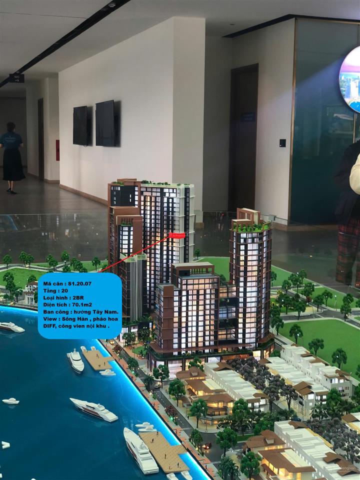 Hiếm có! một căn 2br hiếm có, đẹp view sông hàn, pháo hoa diff dự án sun symphony giá tốt