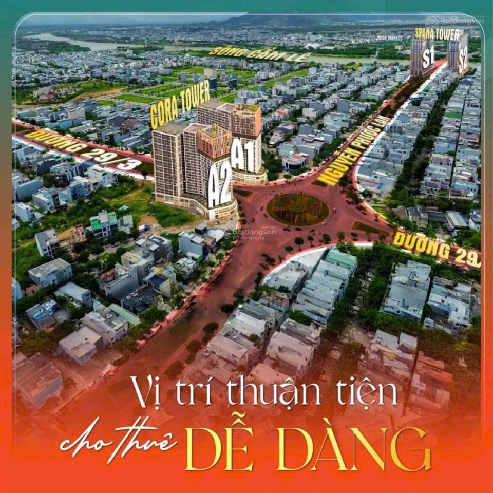 Căn hộ cora tower 1pn+ view sông biển, chính sách tài chính nhẹ cho nhà đầu tư