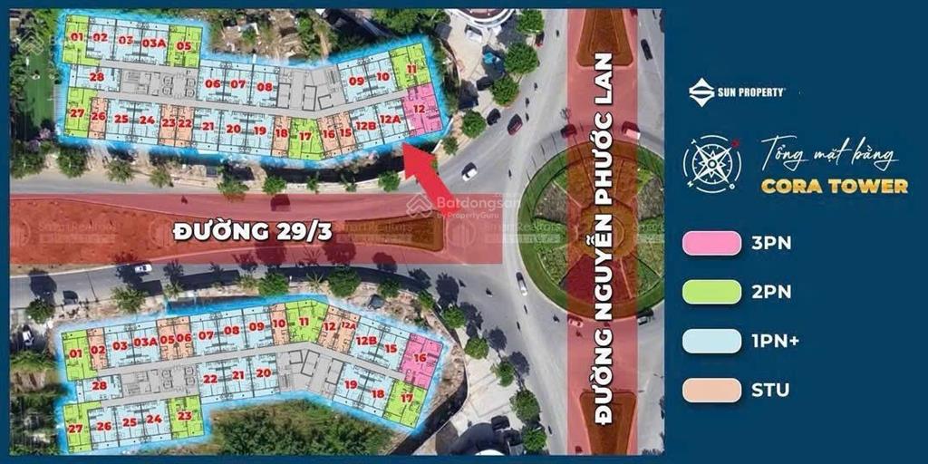 Căn hộ 1br tại dự án cora tower. chỉ cần 800tr có thể sở hữu. c. khấu lên đến 17%. cam kết giá cđt