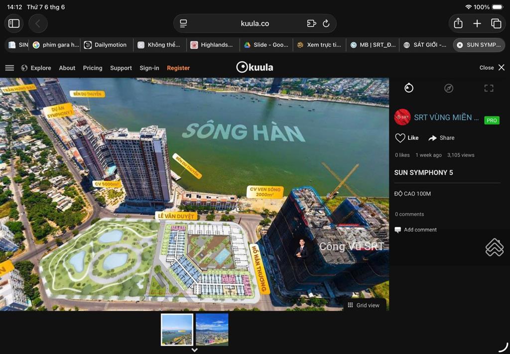 2pn view trực diện sông hàn tại sun symphony căn đẹp ngoại giao từ sun group