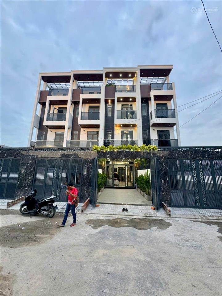 Khu nhà phố mới xây dựng đường thạnh lộc 27 ngay chung cư thạnh lộc (4x20)m trệt 3 lầu