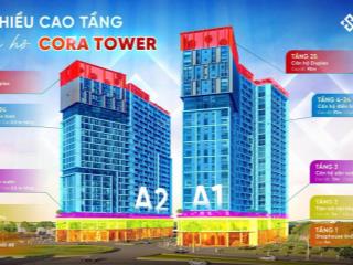Sun cora tower căn độc nhất mỗi tầng 1 căn 2br + 79,3m² sở hữu lâu dài
