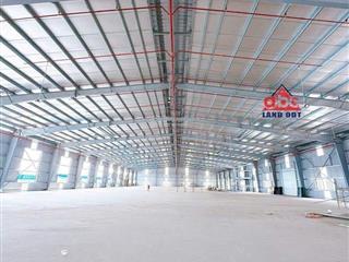 Cho thuê xưởng sx 4800m2 mới. chỉ 103.680đ/m2/th. tổng diện tích 9600m2. kcn long thành đồng nai