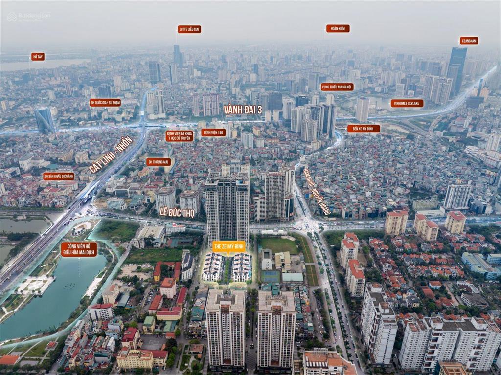 Biệt thự the zei ba mặt đường trung tâm mỹ đình