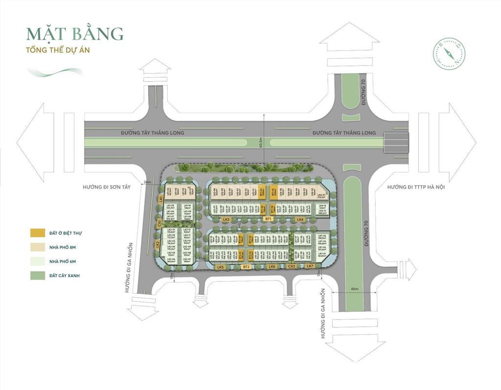 Chính chủ chuyển nhượng căn lk2 đại lộ tây thăng long