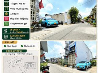 3 tỷ 950 CÓ NGAY LÔ ĐẤT HẺM XE HƠI 8m 5.5x15